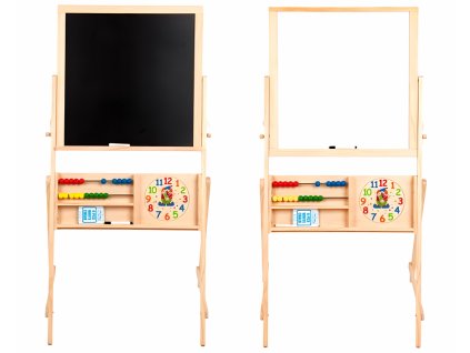 Derrson Multifunkční oboustranná dřevěná tabule 115x56cm W5214