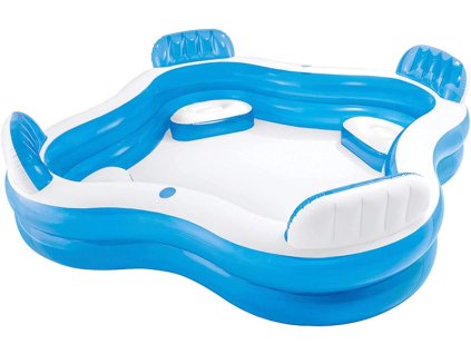 Intex 56475 Transparent s opěradly 229 x 229 x 66 cm