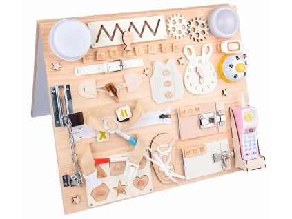 iMex Toys Edukační montessori tabule oboustranná 2v1