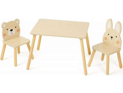 Derrson set dětský stůl + 2 židle béžové W5320