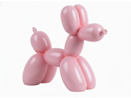 Swedörn Dekorace Balónkový růžový pes