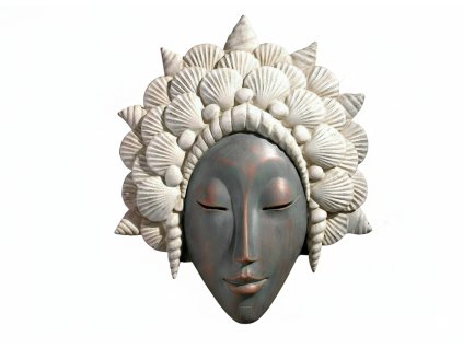 Swedörn Nástěnná dekorace Mořská panna z mušlí