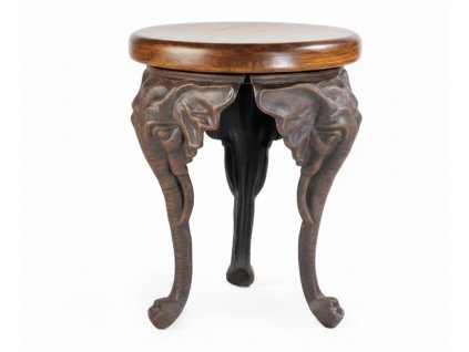 Swedörn Stolička z masivního kovu Tři moudří sloni