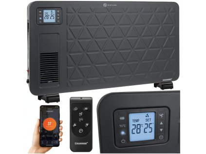 Kaminer - Elektrický konvektor Ziflo, černý, W26403