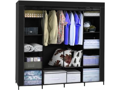 Ruhhy XXL Skládací látková šatní skříň 170x170cm 23740