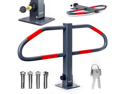 Monzana Parkovací zábrana, oblouk, včetně klíče se stojanem, antracitová, 108051