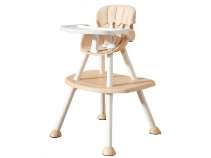 iMex Kids dětská jídelní židlička Elegant 2v1 béžová