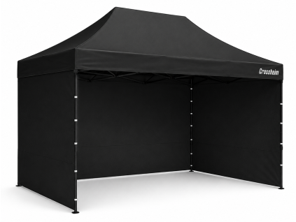 Crossheim Nůžkový stan 3 x 4,5 m Profi černý