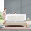 iMex zábrana na postel SMART 160 cm bílo-šedá