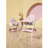 iMex Kids Jídelní židlička 3 v 1 růžová