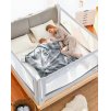 iMex zábrana na postel PREMIUM 160 cm světle šedá