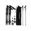 Trizand 24396 Trekové hole skládací s příslušenstvím HQ, 2 ks černá