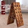 Casaria Skládací stojan na víno ve stylovém designu - 35 lahví, hnědý, 105587