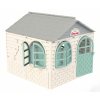 Doloni Dětský zahradní domeček šedo-bílo-zelený XL