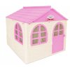 Doloni Dětský zahradní domeček šedo-bílo-růžový XL
