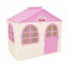 Doloni Dětský zahradní domeček šedo-bílo-růžový
