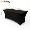 Ruhhy Elastický potah na cateringový stůl 183 x 75 x 75 cm, černý, 27727