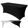 Ruhhy Elastický potah na cateringový stůl 183 x 75 x 75 cm, černý, 27727