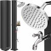Casaria 110257 Solární sprcha s krytem HAVANA, 35 l, černá