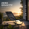 MultiGarden Zahradní houpací lehátko Zero Gravity, černé