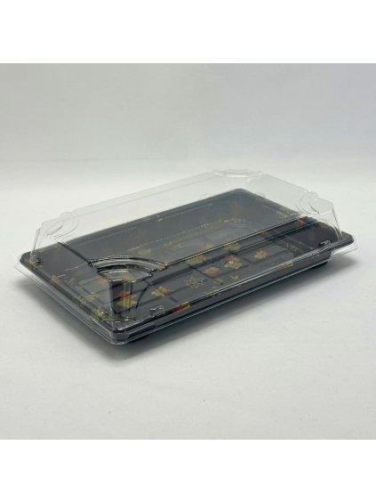 Plastová miska na Sushi s víčkem 221x138x55mm