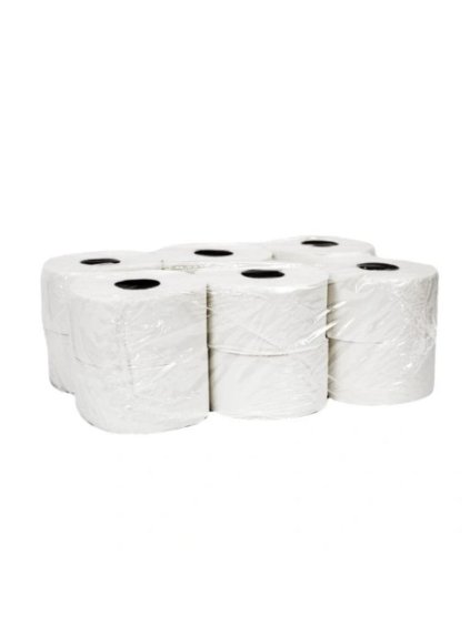 Toaletní papír Jumbo 19cm dvouvrstvý celulóza 100m 1 bal x 12 ks