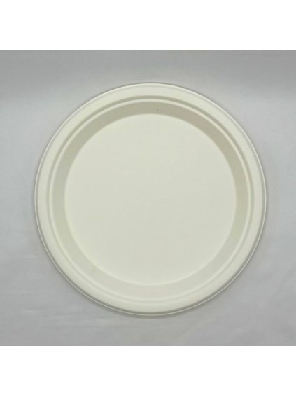 Bio talíř z cukrové třtiny O26cm kulatý 10 bal x 50 ks