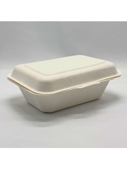 Menu box z cukrové třtiny 180x130x65 mm 10 bal x 50 ks