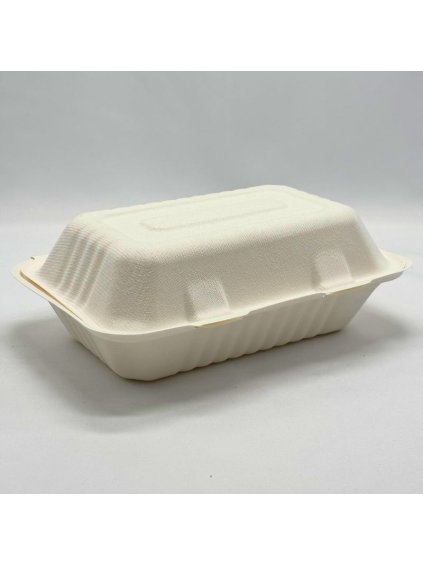 Menu box z cukrové třtiny 230x160x80 mm 4 bal x 50 ks