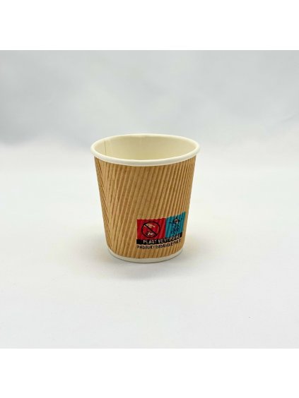 Kelímek papírový hnědý WRAP 120 ml (4 oz) – 25 bal x 40 ks