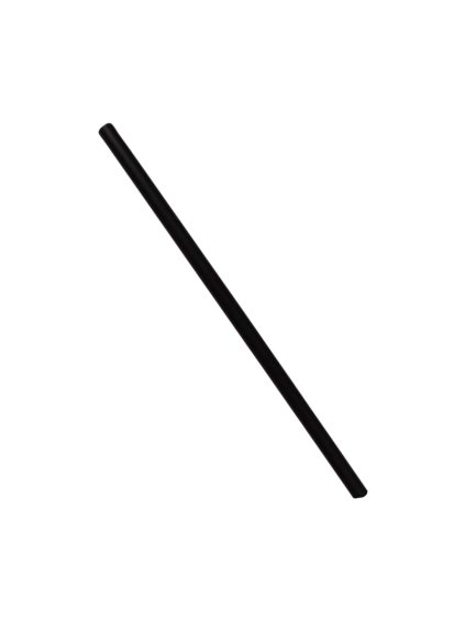 Plastové brčko Jumbo O8 250 mm černé 40 bal x 150 ks