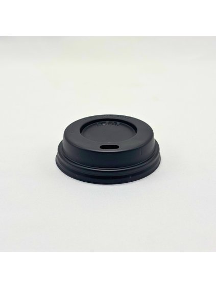 Víčko PS černé s otvorem na kelímek papírový 63mm 10 bal x 100 ks