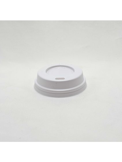 Víčko PS bílé s otvorem na kelímek papírový 63mm 10 bal x 100 ks