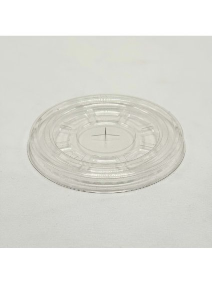 Víčko PET ploché s křížkem na plastový kelímek 95mm 16 bal x 50 ks