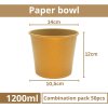 Miska papírová hnědá na polévku 1200ml size