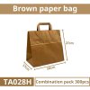 Papírová taška hnědá 28x17x27cm size 300