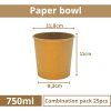 461 miska papirova hneda na polevku 750ml 20 bal x 25 ks size