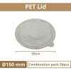Víčko PET na salátovou misku O150mm 6 bal x 50 ks size