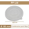 Víčko PP na salátovou misku O185mm 6 bal x 50 ks size
