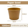 Miska papírová hnědá na polévku 1000ml size