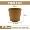 Miska papírová hnědá na polévku 1200ml size