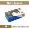 Rukavice nitrilové nepudrované modré 10 bal x 100 ks velikost XL