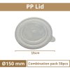 Víčko PP na salátovou misku O150mm 6 bal x 50 ks size