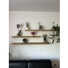 Oak Shelves (Board edge Natural, Board finish Dark, Size 140)
