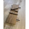 Oak Shelves (Board edge Natural, Board finish Dark, Size 140)