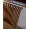 Removable oak radiator cover