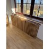 Removable oak radiator cover