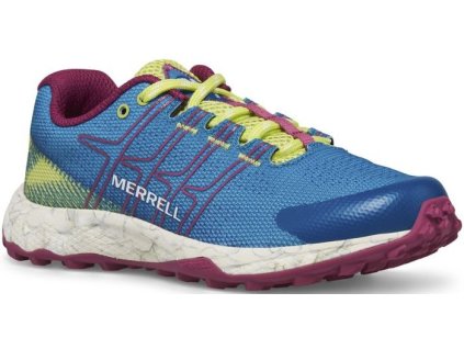 Merrell MOAB FLIGHT LOW teal/lime/fuchsia