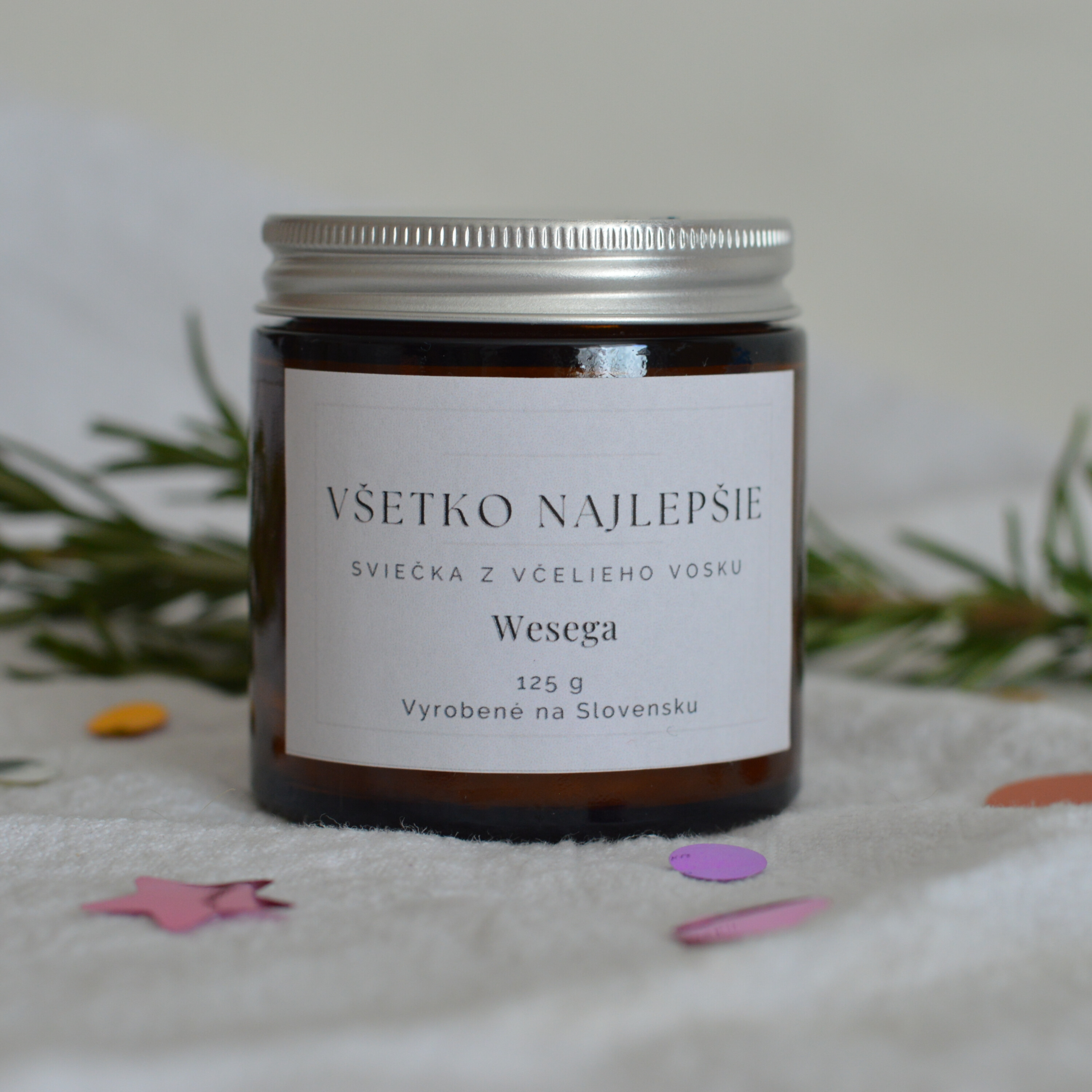 Voňavá sviečka zo včelieho vosku