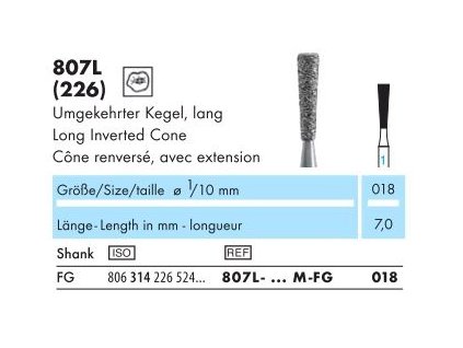 DIAbrousek NTI tvar 807L - obrácený kužel dlouhý